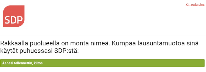 Ohje äänestämiseen mobiilisovelluksella 8